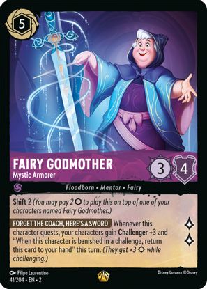 Fairy Godmother - Mystic Armorer  41/204 - Legendary - Cold Foil