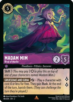 Madam Mim - Rival of Merlin 48/204 - Rare - Cold Foil-Kantocards