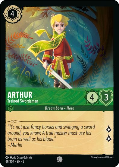 Arthur - Trained Swordsman  69/204 - Common - Cold Foil