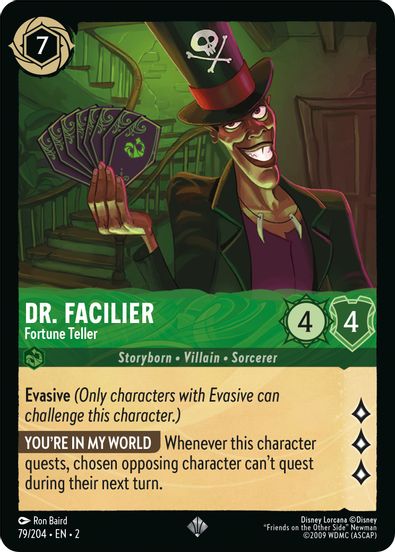 Dr. Facilier - Fortune Teller  79/204 - Super Rare