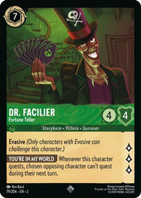 Dr. Facilier - Fortune Teller 79/204 - Super Rare - Cold Foil-Kantocards