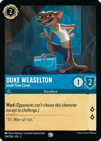 Duke Weaselton - Small-Time Crook 146/204 - Common - Cold Foil-Kantocards