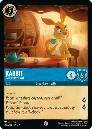 Rabbit - Reluctant Host  158/204 - Common - Cold Foil