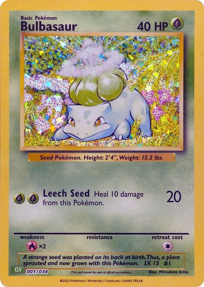 Bulbasaur 001/034 - Cosmos Holo