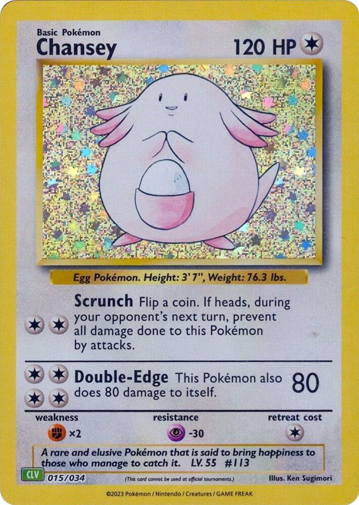 Chansey 015/034 - Cosmos Holo