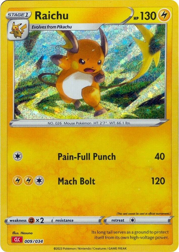 Raichu 009/034 - Cosmos Holo