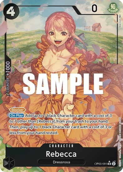 Rebecca (Alternate Art)  OP05-091 - Super Rare