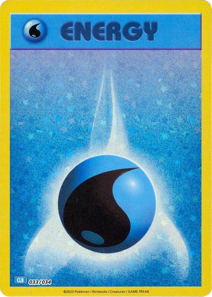 Water Energy 033/034 - Trading Card Game Classic