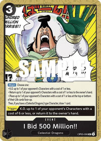 I Bid 500 Million!! OP05-096 - Uncommon-Kantocards