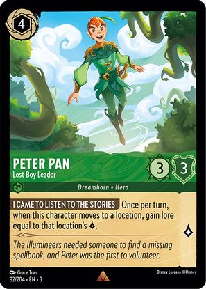 Peter Pan - Lost Boy Leader 82/204 - Rare-Kantocards