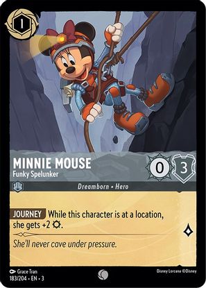 Minnie Mouse - Funky Spelunker 183/204 - Common - Cold Foil-Kantocards