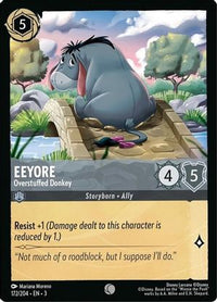 Eeyore - Overstuffed Donkey 172/204 - Common - Cold Foil-Kantocards