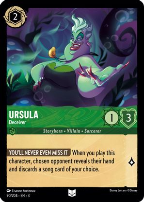 Ursula - Deceiver 90/204 - Uncommon-Kantocards