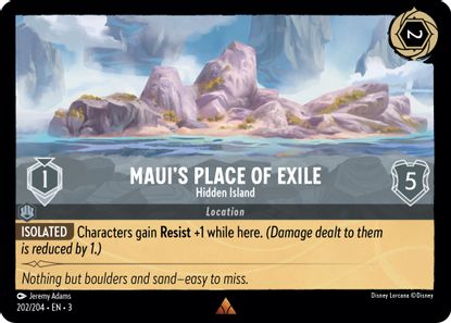 Maui's Place of Exile - Hidden Island 202/204 - Rare - Cold Foil-Kantocards