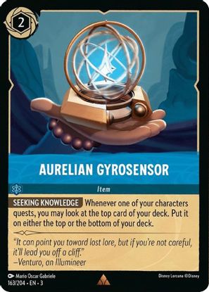 Aurelian Gyrosensor  163/204 - Rare - Cold Foil