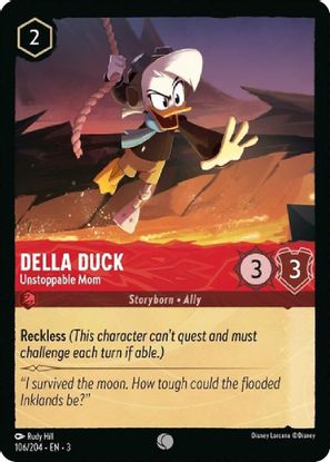 Della Duck - Unstoppable Mom  106/204 - Common - Cold Foil