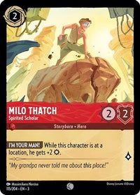 Milo Thatch - Spirited Scholar 115/204 - Common - Cold Foil-Kantocards