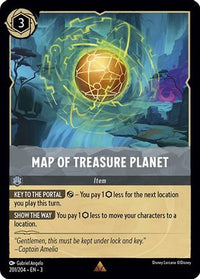 Map of Treasure Planet 201/204 - Rare-Kantocards
