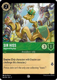 Sir Hiss - Aggravating Asp 86/204 - Common-Kantocards