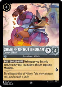 Sheriff of Nottingham - Corrupt Official 191/204 - Super Rare - Cold Foil-Kantocards