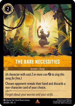 The Bare Necessities 28/204 - Rare-Kantocards