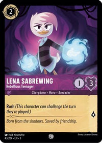 Lena Sabrewing - Rebellious Teenager 43/204 - Common-Kantocards