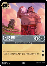 Chief Tui - Proud of Motunui 171/204 - Common - Cold Foil-Kantocards