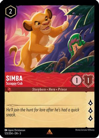 Simba - Scrappy Cub 123/204 - Rare-Kantocards