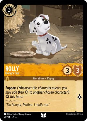 Rolly - Hungry Pup 21/204 - Uncommon-Kantocards