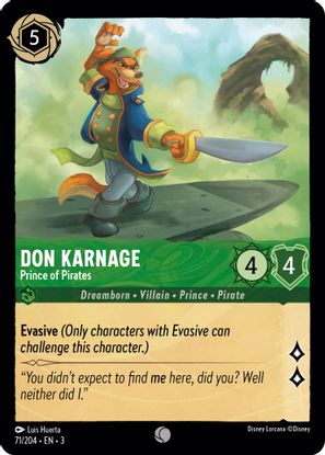 Don Karnage - Prince of Pirates  71/204 - Common