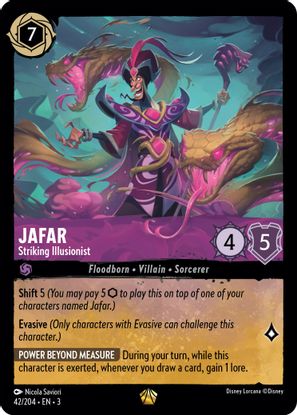Jafar - Striking Illusionist 42/204 - Legendary - Cold Foil-Kantocards