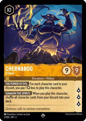 Chernabog - Evildoer  3/204 - Super Rare