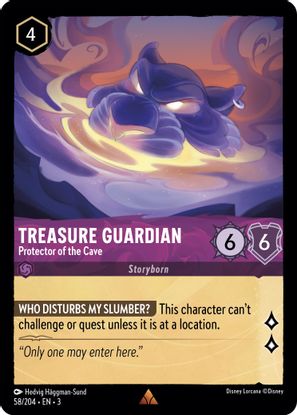 Treasure Guardian - Protector of the Cave 58/204 - Rare - Cold Foil-Kantocards