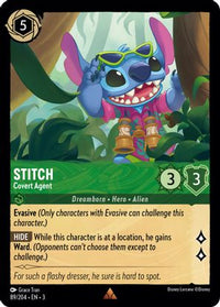 Stitch - Covert Agent 89/204 - Rare - Cold Foil-Kantocards