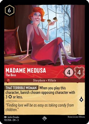 Madame Medusa - The Boss 112/204 - Super Rare-Kantocards