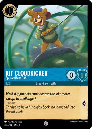 Kit Cloudkicker - Spunky Bear Cub 148/204 - Common - Cold Foil-Kantocards