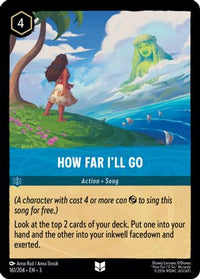 How Far I'll Go 161/204 - Uncommon-Kantocards