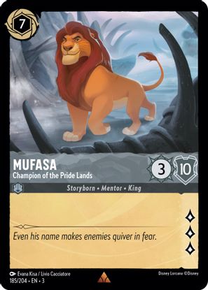 Mufasa - Champion of the Pride Lands 185/204 - Rare-Kantocards