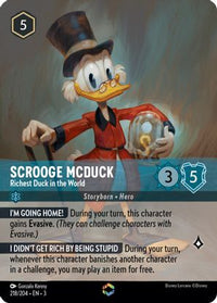 Scrooge McDuck - Richest Duck in the World 218/204 - Enchanted-Kantocards