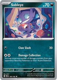 Sableye 107/162 - Uncommon-Kantocards
