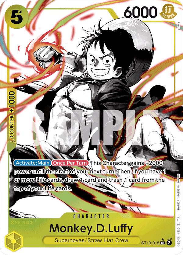 Monkey.D.Luffy ST13-015 - Super Rare - Parallel - Parallel