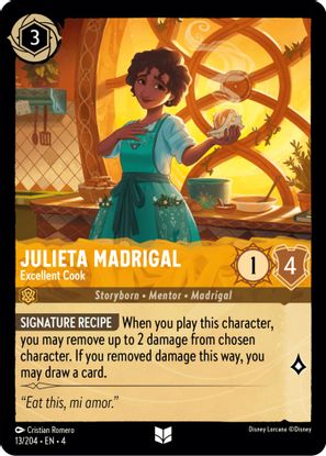 Julieta Madrigal - Excellent Cook  13/204 - Uncommon