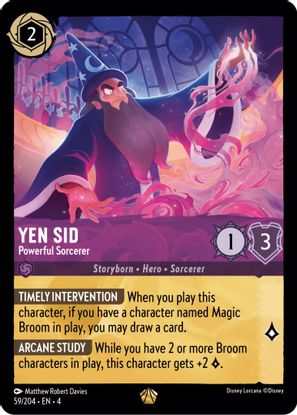 Yen Sid - Powerful Sorcerer 59/204 - Legendary-Kantocards