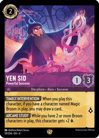 Yen Sid - Powerful Sorcerer 59/204 - Legendary - Cold Foil-Kantocards