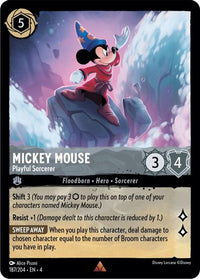 Mickey Mouse - Playful Sorcerer 187/204 - Rare-Kantocards