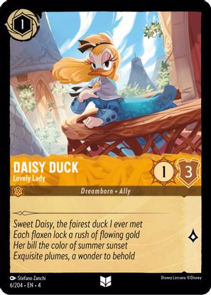 Daisy Duck - Lovely Lady  6/204 - Uncommon - Cold Foil
