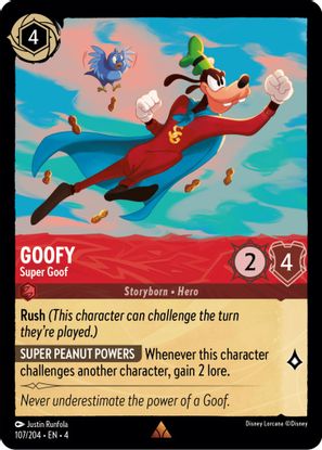 Goofy - Super Goof 107/204 - Rare - Cold Foil-Kantocards