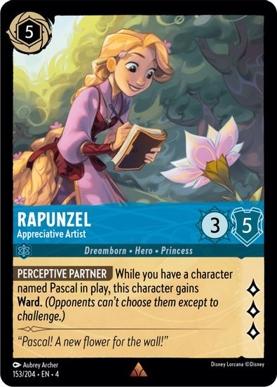 Rapunzel - Appreciative Artist 153/204 - Rare - Cold Foil-Kantocards
