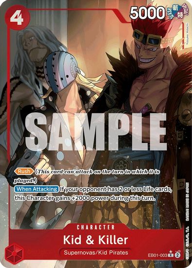 Kid & Killer (Alternate Art)  EB01-003 - Rare