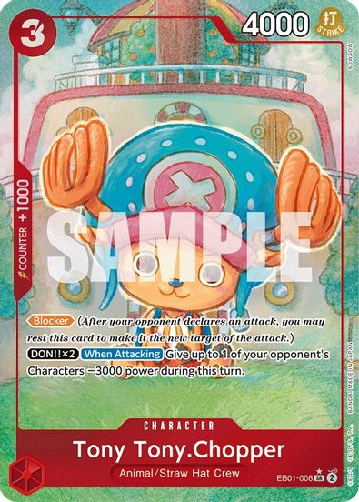 Tony Tony.Chopper (Alternate Art)  EB01-006 - Super Rare